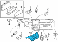 OEM 2022 Toyota GR86 Heater Control Diagram - SU003-09828