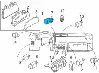 OEM 2022 Toyota GR86 Start Button Diagram - SU003-09332