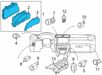 OEM Toyota GR86 Cluster Assembly Diagram - SU003-09635