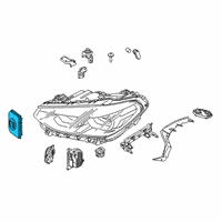 OEM BMW X4 CONTROL UNIT FOR FRONT LIGHT Diagram - 63-11-5-A02-730