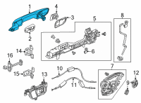 OEM 2022 Honda Civic HANDLE, R- *NH883P* Diagram - 72141-T20-A01ZB