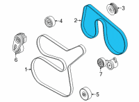 OEM Ford E-350 Super Duty AC Belt Diagram - LC4Z-8620-A