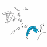 OEM 2019 Acura RDX Fender R, Rear Diagram - 74551-TJB-A01