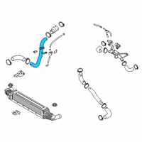 OEM Kia K900 Pipe-I/C Outlet Diagram - 282883L100