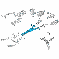 OEM Kia K900 Center Muffler Assembly Diagram - 28650J6310