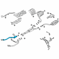 OEM 2020 Kia K900 Front Muffler Assembly, Right Diagram - 28601J6710