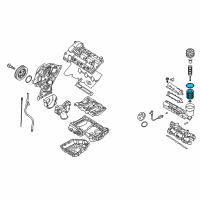 OEM Hyundai Santa Fe Oil Filter Service Kit Diagram - 26320-3C100