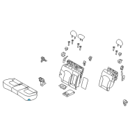 OEM 2012 Hyundai Tucson Pad Assembly-Rear Seat Cushion Diagram - 89150-2S020