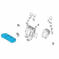 OEM 2014 Hyundai Tucson Cushion Assembly-RR Seat Diagram - 89101-2S450-TLM