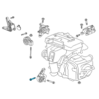 OEM Cadillac ATS Mount Bracket Bolt Diagram - 11518632