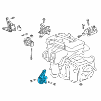 OEM 2017 Buick Envision Front Transmission Mount Diagram - 23341146