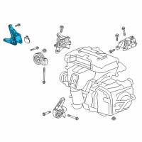 OEM Buick Envision Transmission Mount Bracket Diagram - 84256504