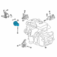 OEM 2019 Buick Envision Rear Transmission Mount Diagram - 84141322