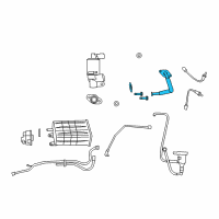 OEM 2010 Dodge Journey Tube-EGR Valve To Intake Diagram - 4593576AC