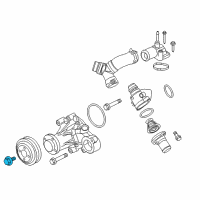 OEM Ford Mustang Pulley Bolt Diagram - -W717103-S437