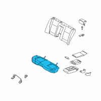 OEM Infiniti M35 Cushion Assy-Rear Seat Diagram - 88300-EH401