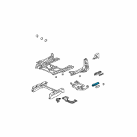 OEM 2001 Honda Accord Switch Assembly, Power Seat Diagram - 35958-S87-A51