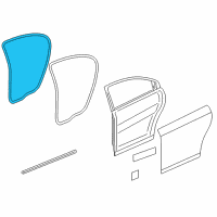 OEM 2013 Chevrolet Cruze Weatherstrip On Body Diagram - 95440407