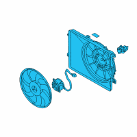 OEM Kia Sportage Blower Assembly-Radiator Diagram - 253802S000