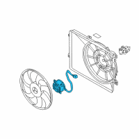 OEM 2015 Kia Sportage Motor-Radiator Cooling Diagram - 253862S000