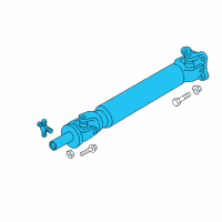 OEM 2017 Nissan Titan Shaft Rear PROPELLER Diagram - 37300-EZ20B