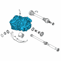 OEM 2017 BMW X5 Rear Axle Drive Differential Diagram - 33-10-7-850-170