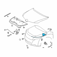 OEM 2010 Toyota Venza Release Cable Diagram - 53630-0T010