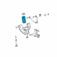 OEM 2000 GMC Savana 1500 Front Spring Diagram - 15058102