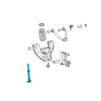 OEM GMC K2500 Front Shock Absorber Assembly Diagram - 22064837