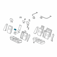 OEM 2006 Honda Civic Cup Holder, Rear Armrest (Pearl Ivory) Diagram - 82184-SNA-A01ZB