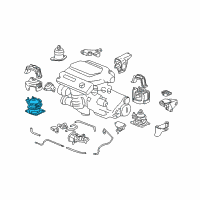 OEM Honda Rubber Assy., FR. Engine Mounting (AT) Diagram - 50830-SDB-A21