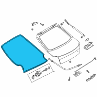 OEM Kia Spectra Weatherstrip-Back Door Diagram - 0K2B162761C