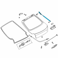 OEM 2002 Kia Spectra Stay DAMPER, LH Diagram - 0K2DK63620A