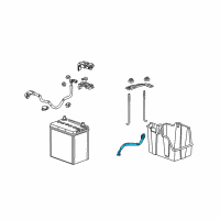 OEM 2012 Honda Fit Cable, Ground Battery (Assembly) Diagram - 32600-TK6-000