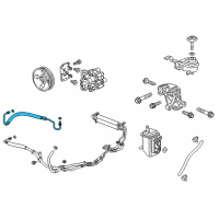 OEM 2014 Chevrolet Equinox Power Steering Return Hose Diagram - 23223451