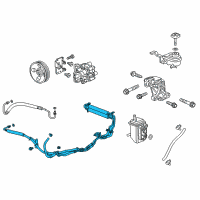 OEM 2012 Chevrolet Equinox Pipe Asm-P/S Fluid Cooling Diagram - 22775319