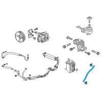 OEM Chevrolet Equinox Hose, P/S Fluid Reservoir Diagram - 22766966