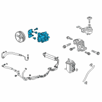 OEM Chevrolet Equinox Power Steering Pump Diagram - 13577682