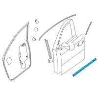 OEM 2015 Nissan Pathfinder Sash Assy-Front Door, Front RH Diagram - 80214-3JA0A