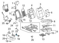 OEM 2022 GMC Yukon XL Lumbar Switch Diagram - 84689860