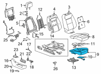 OEM GMC Yukon XL Passenger Discriminating Sensor Diagram - 84940327