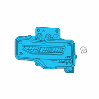 OEM 2018 GMC Sierra 1500 Fog Lamp Assembly Diagram - 23381984