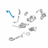 OEM 2002 Chrysler Town & Country EGR Tube Diagram - 4861358AA