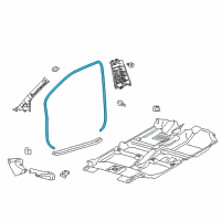 OEM 2016 Toyota Yaris Surround Weatherstrip Diagram - 62311-0D410