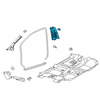 OEM 2015 Toyota Yaris Lock Pillar Trim Diagram - 62411-52190-B0