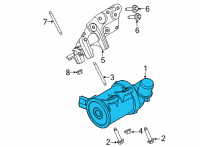 OEM 2020 Ford Escape PUMP ASY - WATER Diagram - LX6Z-8501-A