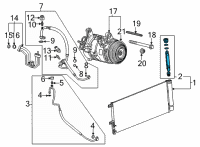 OEM 2021 Chevrolet Silverado 1500 Drier Diagram - 84497063