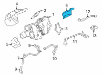 OEM 2021 Nissan GT-R Heat INSULATOR-Turbine Housing Diagram - 14450-6HT0A