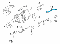 OEM 2009 Nissan GT-R Tube Oil Diagram - 15192-JF01B