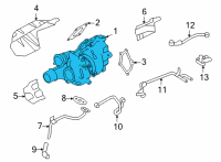 OEM 2019 Nissan GT-R Turbo Charger Diagram - 14411-6HT3A